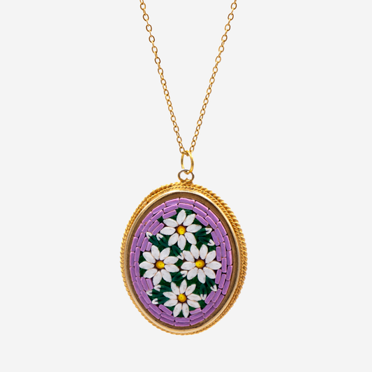 Fleur Micro-Mosaic Necklace