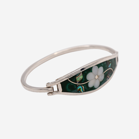 Abalone Silver Bracelet